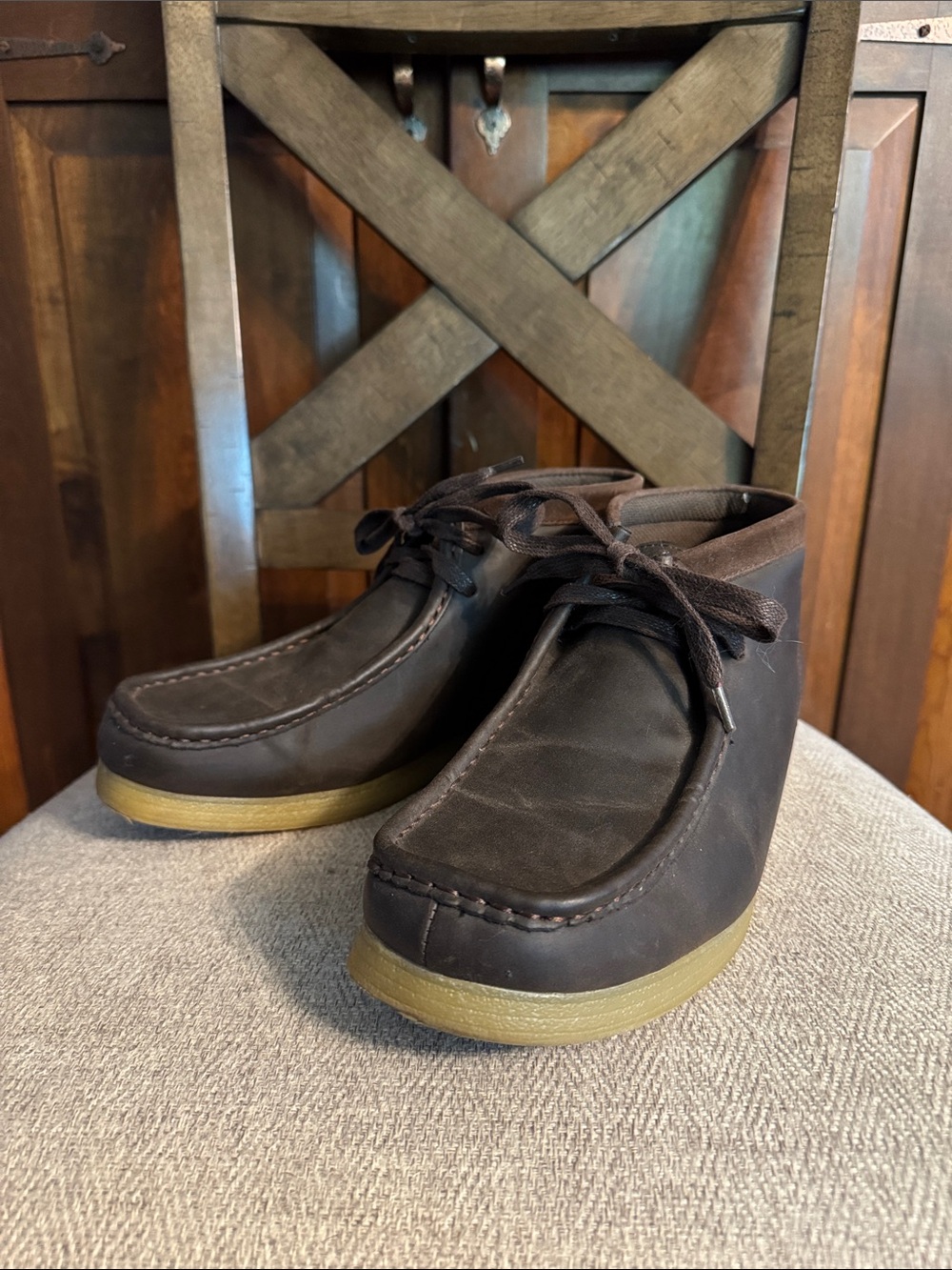 Men's Wallabee Boot - Brown Oiled Leather